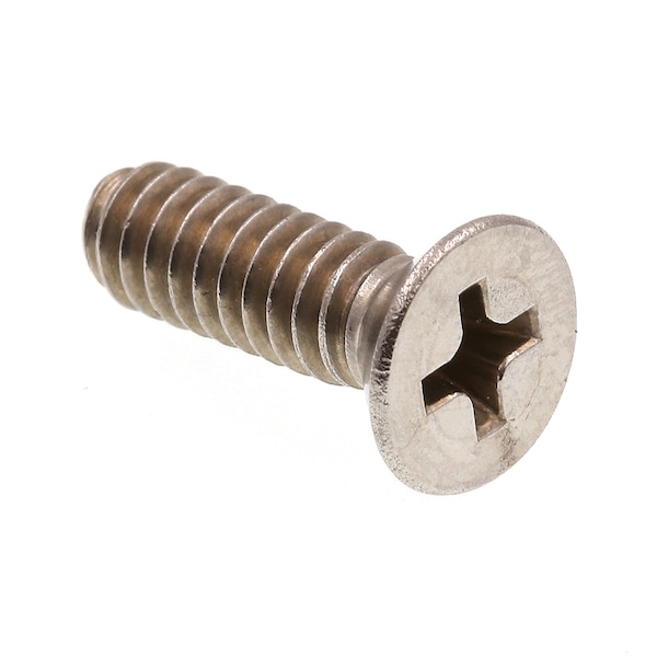 Machine Screw, Flat Head, Phillip Drive No. 10-24 X 5/8in Grade 18-8 Stainless Steel 100PK